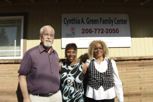 Cynthia Green with Rich Brooks, Executive Director of RAYS and Ms. Carolyn Parnell, RAYS Board President 